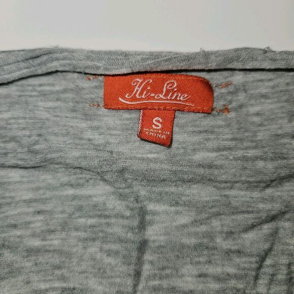 Hi-line By Madewell Gray Tissue Tshirt, Size S - Picture 3 of 4